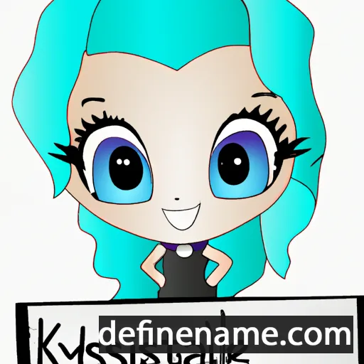 cartoon of the name Krystalline