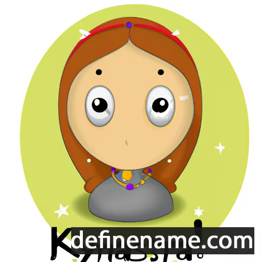 cartoon of the name Krystanna