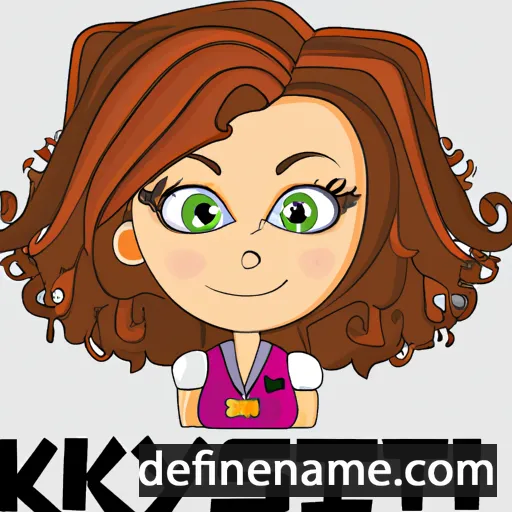 cartoon of the name Krysti