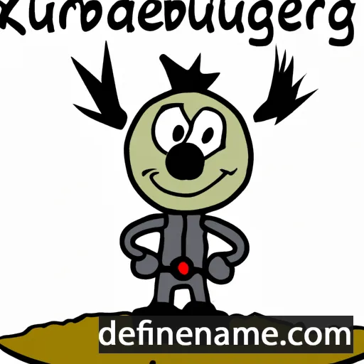 cartoon of the name Kudaibergen