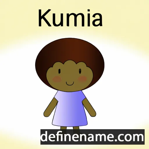 cartoon of the name Kumika