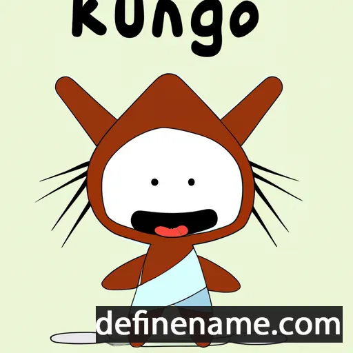 cartoon of the name Kunugi