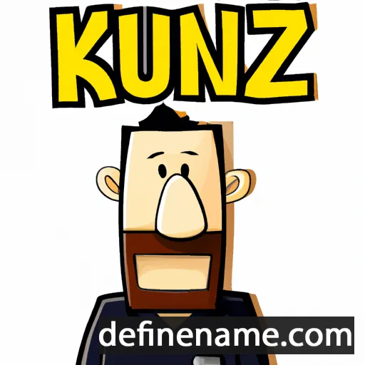 cartoon of the name Kunz