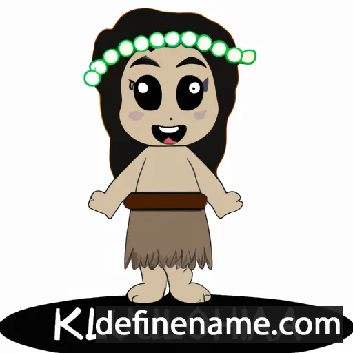 cartoon of the name Kuʻuleialoha