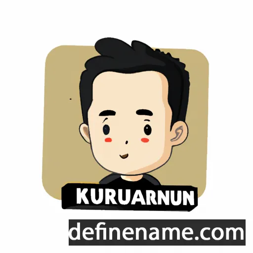 cartoon of the name Kurniawan