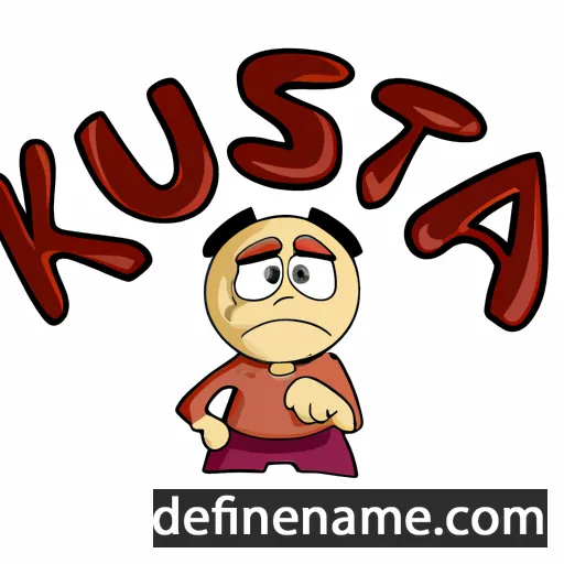 cartoon of the name Kusta