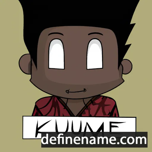 cartoon of the name Kuwame