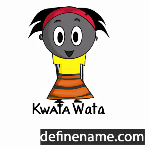 cartoon of the name Kwatisa