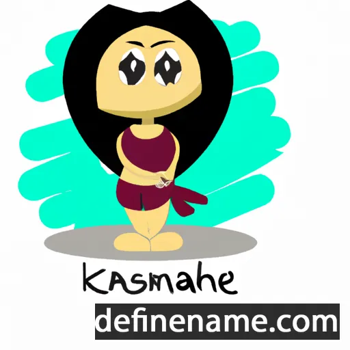 cartoon of the name Kxamshe