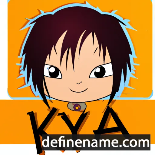 cartoon of the name Kya