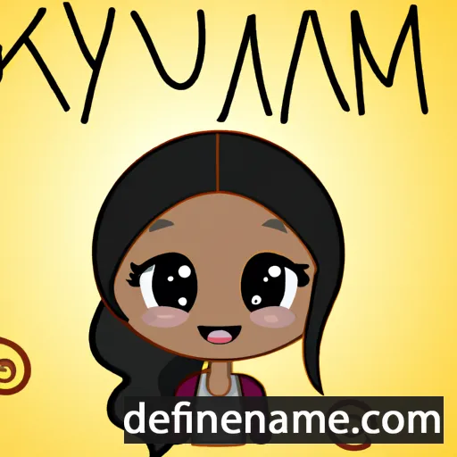 cartoon of the name Kyanna