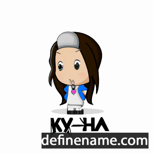 cartoon of the name Kyha