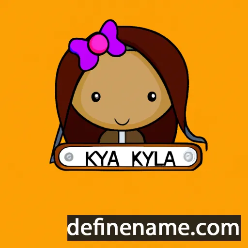 cartoon of the name Kyla