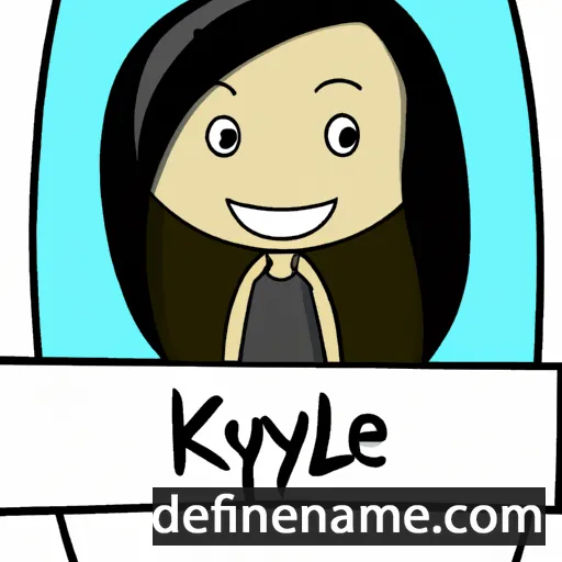 cartoon of the name Kylene