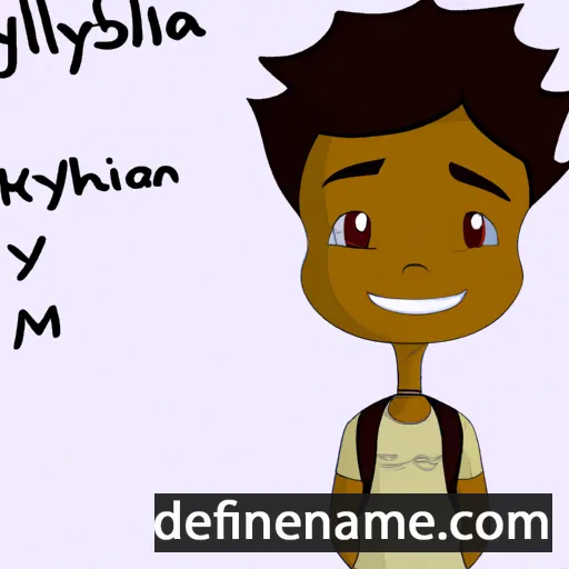 cartoon of the name Kylijah