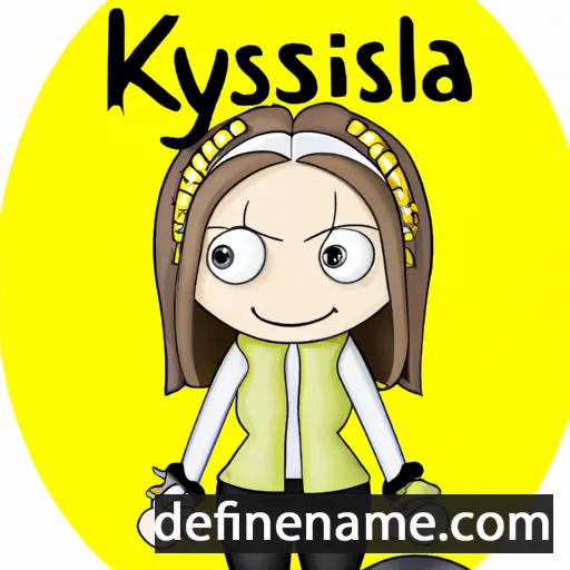 cartoon of the name Kylista