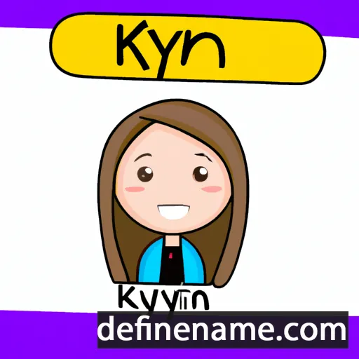 cartoon of the name Kylynn