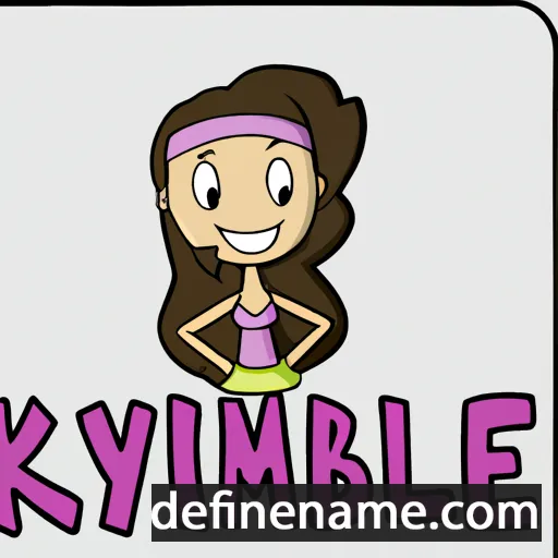 cartoon of the name Kymberlee