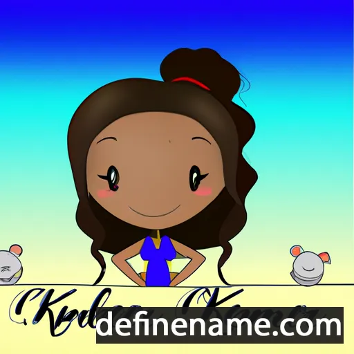 cartoon of the name Kymberlyrenée