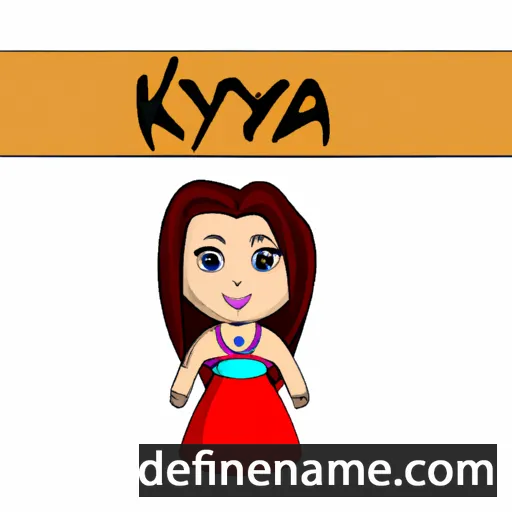 cartoon of the name Kyna