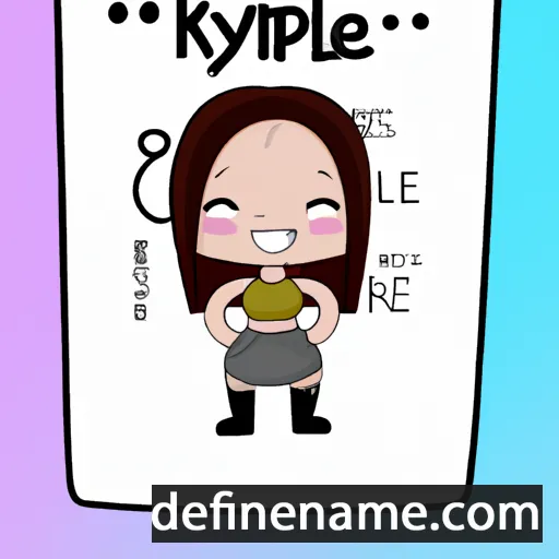 cartoon of the name Kynlee