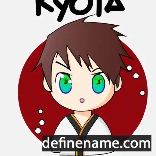 cartoon of the name Kyōya