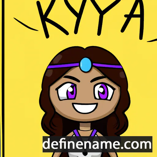 cartoon of the name Kyria