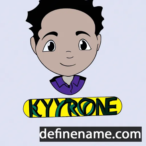 cartoon of the name Kyrone