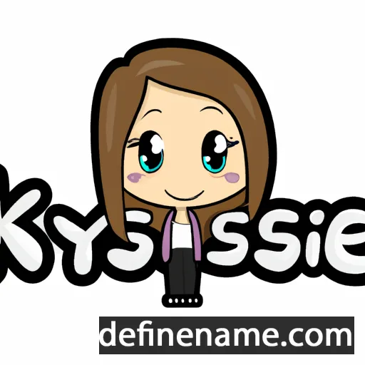 cartoon of the name Kyrstle