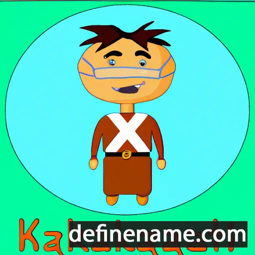 cartoon of the name Kyzgaldak