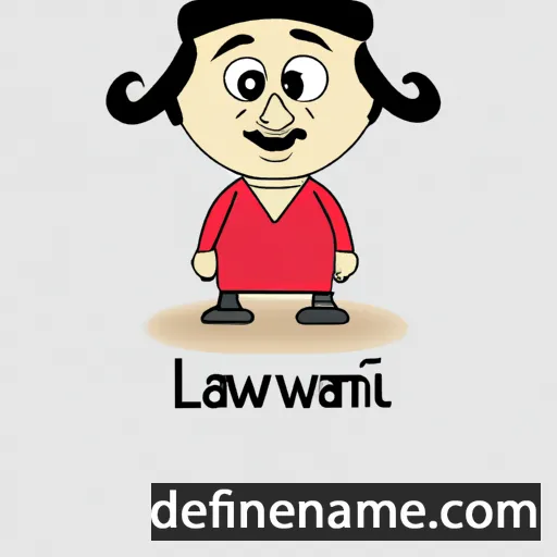 cartoon of the name Lajwanti