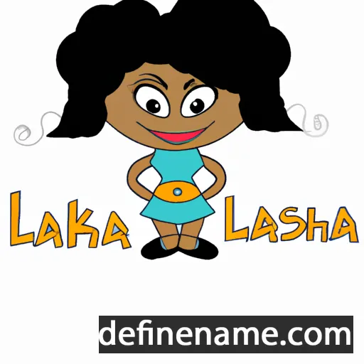 cartoon of the name Lakesha