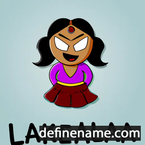 cartoon of the name Lakhela