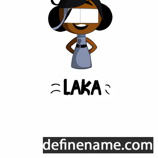 cartoon of the name Lakia