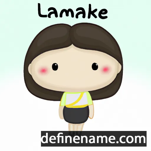 cartoon of the name Laksamee