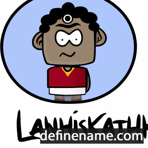 cartoon of the name Lakshmikanth