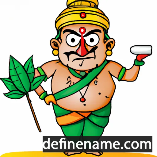 cartoon of the name Lakshminarasimha