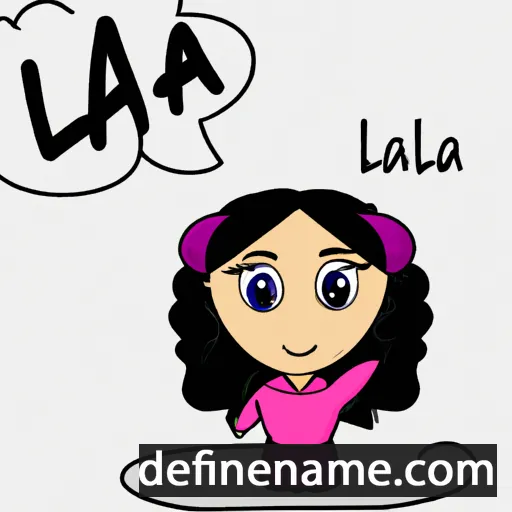 cartoon of the name Lalah