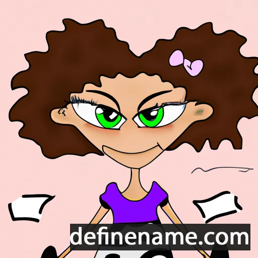 cartoon of the name Lalaina