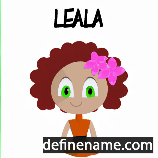 cartoon of the name Laleia