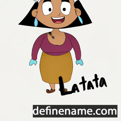 cartoon of the name Lalita