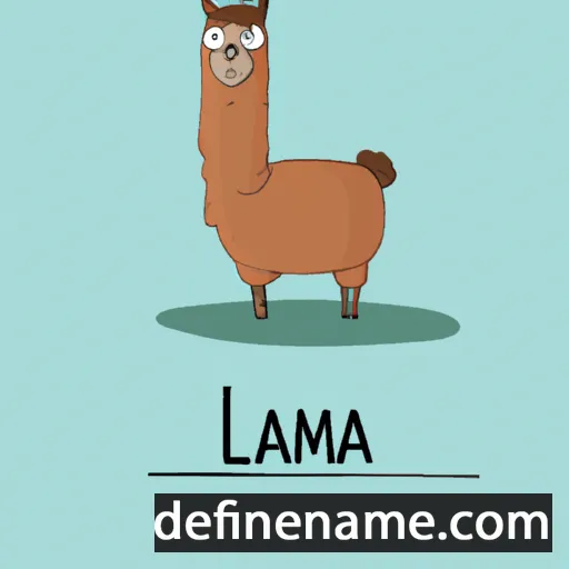 Lama cartoon