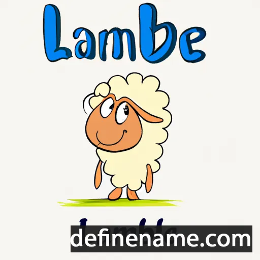 cartoon of the name Lambiet