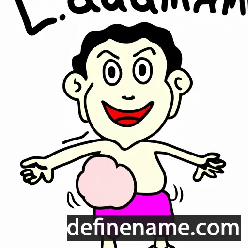 cartoon of the name Lamduan