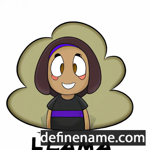 cartoon of the name Lamiaa