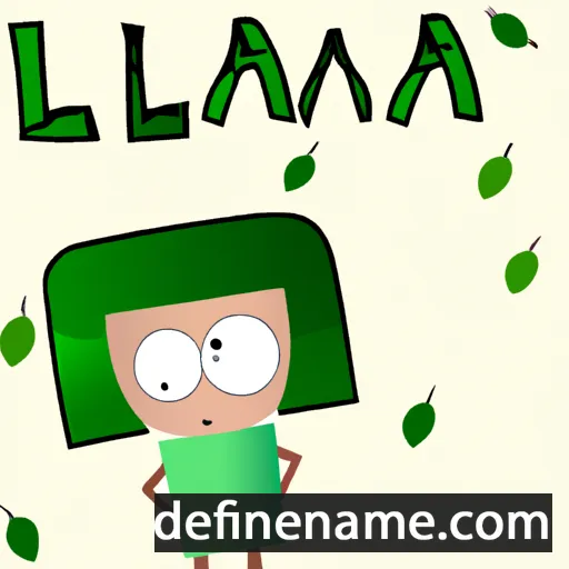 cartoon of the name Lamina