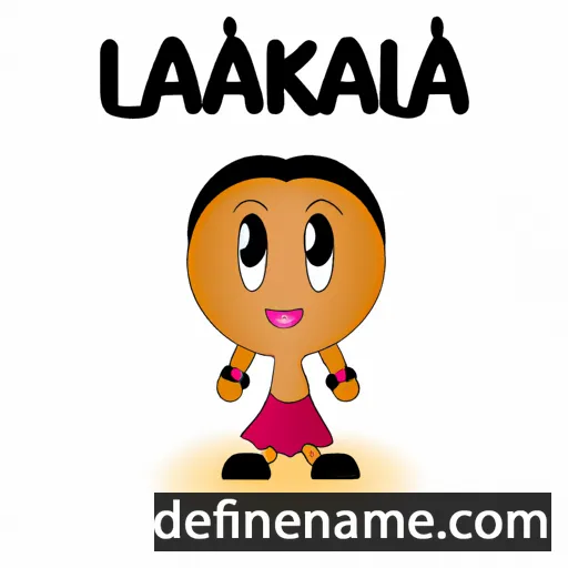 cartoon of the name Lanakila