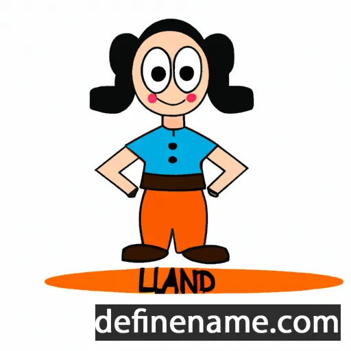 cartoon of the name Landi