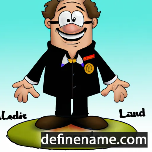 cartoon of the name Landis