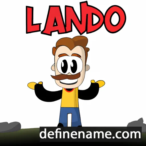 cartoon of the name Lando